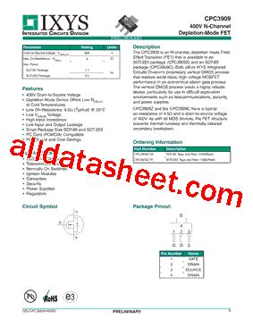 Cpc Datasheet Pdf Ixys Corporation