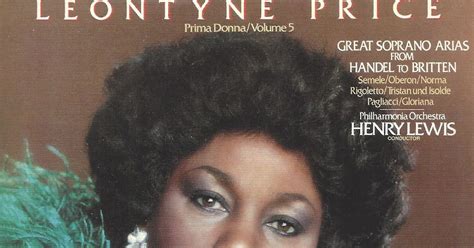 Afina Tus Oidos Price Leontyne Soprano Prima Donna Vol 5