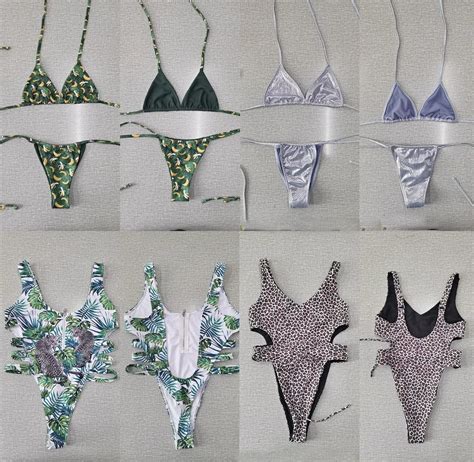 Sexy String Swimwear Ribbed Low Waist Bikini Women Bikini Set Swimsuit