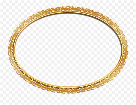 Golden Oval Border Png