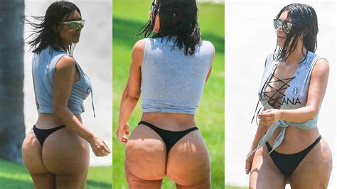 Tras las críticas Kim Kardashian reapareció en la playa con un diminuto bikini Infobae