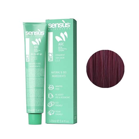 Sensus MC2 Permanent Hair Color 6 75 Dark Purple Blonde 100ml μόνιμη βαφή χωρίς αμμωνία ξανθό