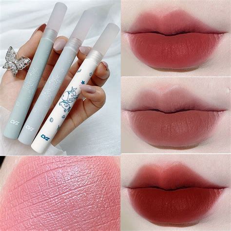 Colors Velvet Matte Lip Gloss Waterproof Pink Red Nude Liquid Lipsticks Long Lasting Makeup