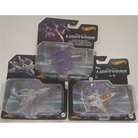 Hot Wheels Disney Pixar Lightyear Set Of 3 XL 15 ZURG XL 01 Fighter Air Ships On EBid United