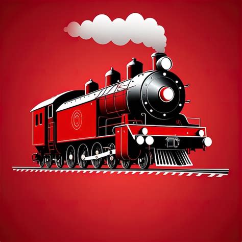 Premium Photo Vintage Train Vector Illustrationvintage Steam Train