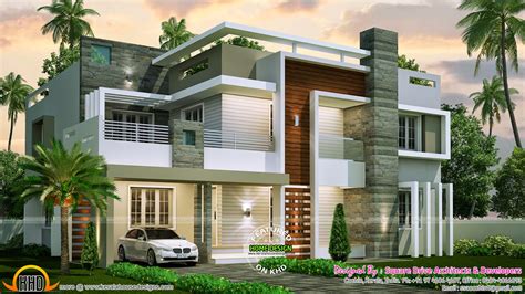 4 bedroom contemporary home design - Kerala Home Design and Floor Plans - 9K+ Dream Houses