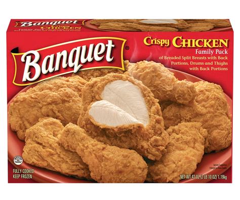 Banquet Original Crispy Fried Chicken Tender Bone In Chicken Assorted