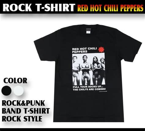 ロックTシャツ Red Hot Chili Peppers レッド ホット チリ ペッパーズ 股間靴下 バンドTシャツ メンズ レディース パンクの通販はau PAY マーケット T