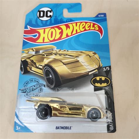 Cdm Hot Wheels Dc Batman Batmobile Gold Card Shopee Malaysia