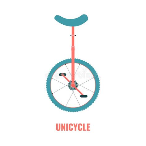 Circus Unicycle One Wheel Performer Transport Icon Stock Illustration