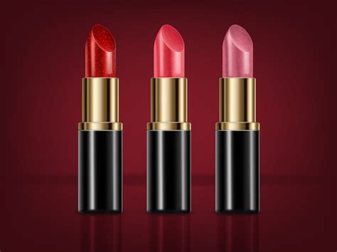 Premium Vector Lipstick Realistic Product