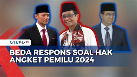 Beda Respons Ahy Mahfud Md Dan Anies Baswedan Soal Hak Angket Dpr Di