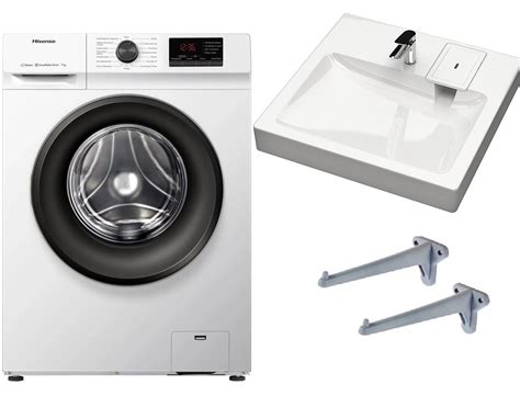 Стиральная машина Hisense WFVB7012M с раковиной Монако 60 над ...