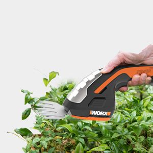WORX WG801E.9 20V Cordless Shrub Shears, Hedge Trimmer, Grass Shear, 3 ...