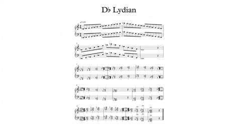 Db Lydian Scale And Chords YouTube