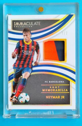 Panini Immaculate Soccer Boot Memorabilia Neymar Jr Match Worn