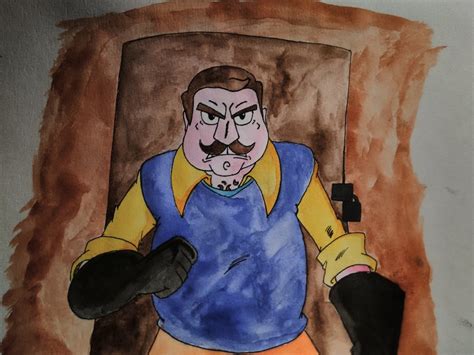 Hello Neighbor Painting At Explore Collection Of