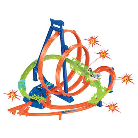 Circuit Looping Multi Crash Hot Wheels Mattel King Jouet Suisse Garages Et Circuits Mattel