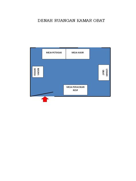 Denah Ruangan Kamar Obat | PDF
