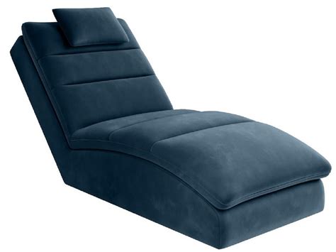 Casa Padrino Luxury Chaise Longue With Head Cushion Blue X X H