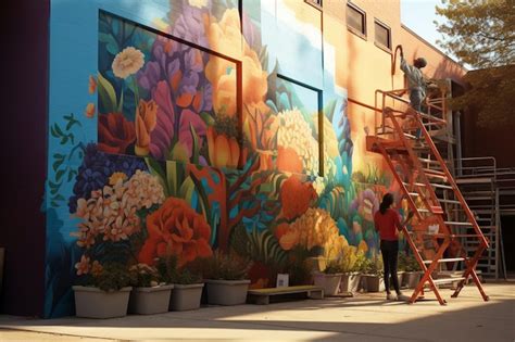 Premium Photo Community Mural Project Bringing Artists And Local 00139 03