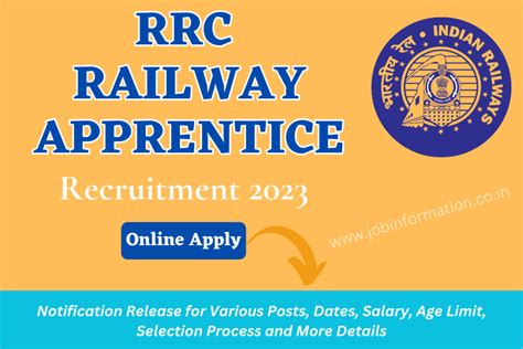 Rrc Railway Apprentice Recruitment 2023 Notification Release For