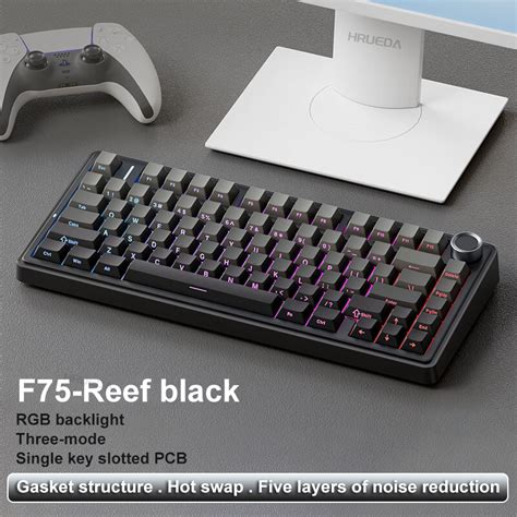 AULA F75 Teclado Mecânico Sem Fio Reaper Eixo Gamer Personalizado Hot Swap 75 Layout Estrutura
