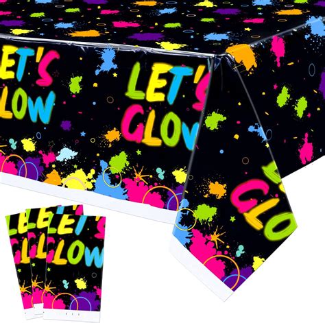 Amazon Glow Party Table Covers Neon Table Cloths For Parties