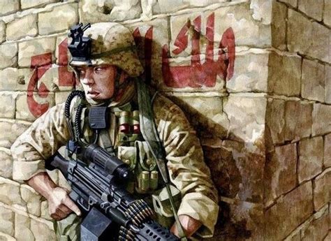 Pinturas Con Temas Militares Military Drawings Military Artwork Iraq