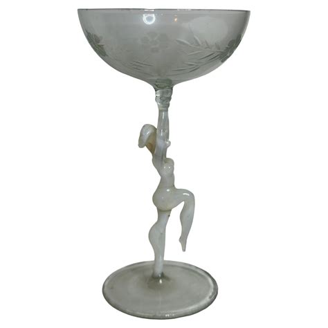 Beautiful Stemware Liqueur Glass Nude Lady Stem Bimini Art Vintage Austria For Sale At StDibs