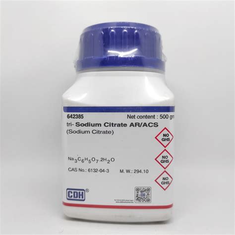 Tri Sodium Citrate Ar Acs Gram Cdh Pt Delta Primalab Saintifik