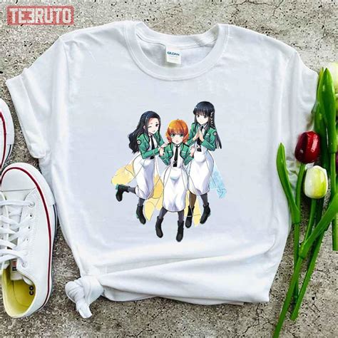 trio girls anime  irregular  magic high school art unisex  shirt