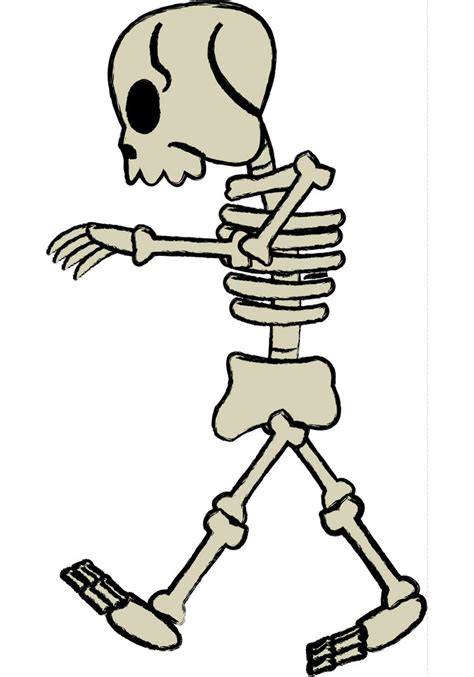 Walking Skeleton Clipart ClipartLib