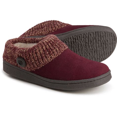 Clarks Knit Scuff Slippers For Women Save 35