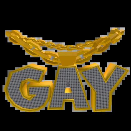 Gold Gay Chain Necklace Roblox Item Rolimon S