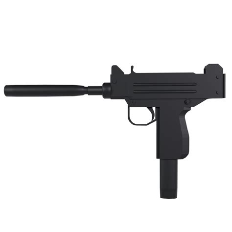 Uzi Weapon Isolated On Transparent 37802219 Png