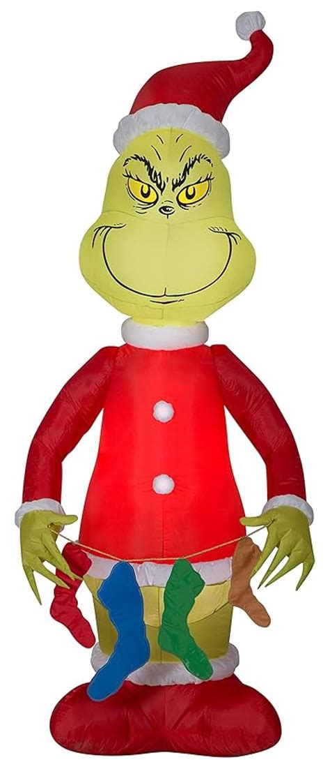 65 Ft With Stockings Airblown Lighted Christmas Yard Inflatable