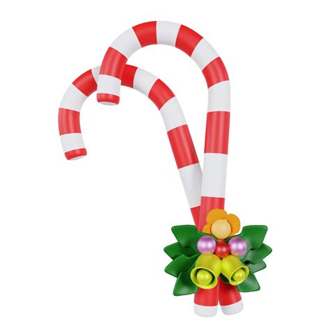 Christmas Candy Stick 3d Illustration 15341097 Png