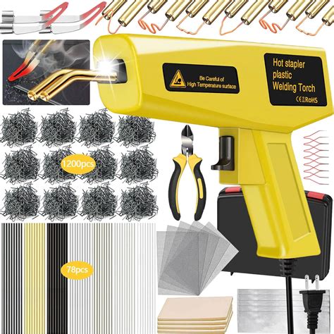 FGRSRZ 200W Plastic Welder, Plastic Weld Kit with 1200PCS Hot Staples+ ...