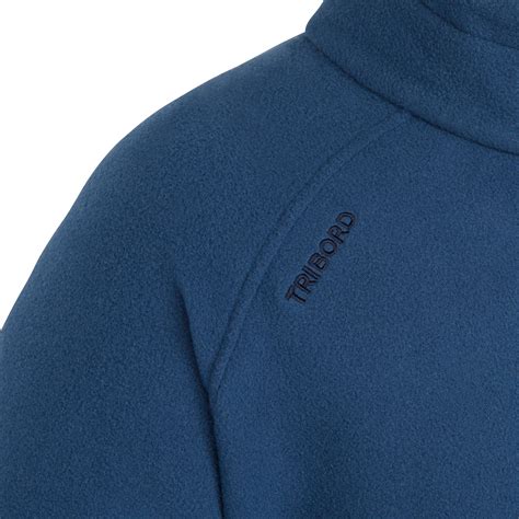 Kids Warm Fleece Sailing Jacket 100 Ocean Blue Tribord Decathlon