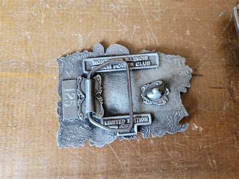 1982 Steam Power Show Sycamore Il Belt Buckle 1st I Gem
