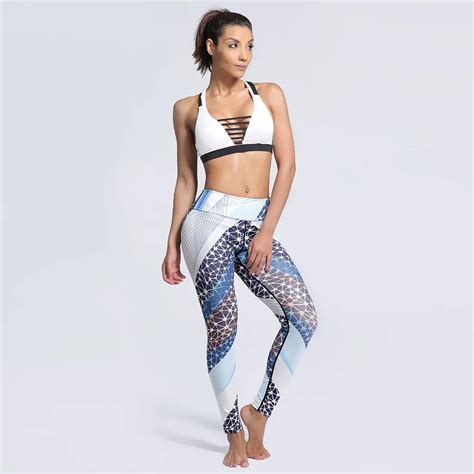 Digital Print Sex High Waist Stretched Sporting Workout Pants Spandex Fitness Leggings Push Up