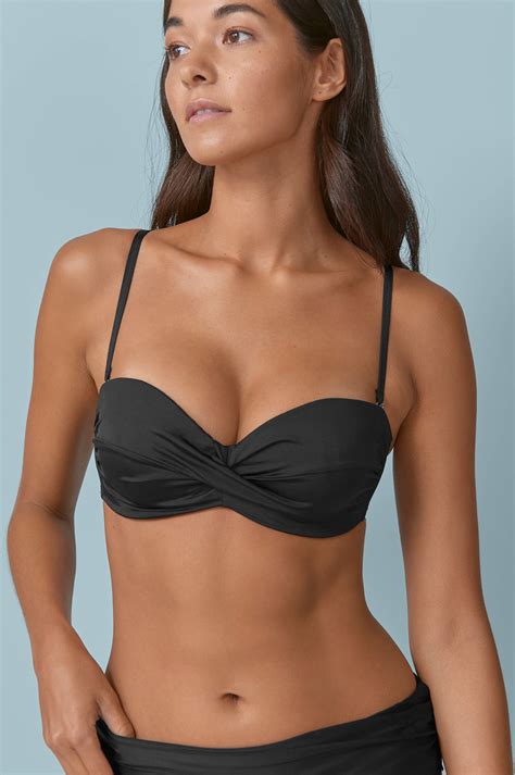 Ellos Bikini bh Maj Svart Bikiniöverdelar Ellos se