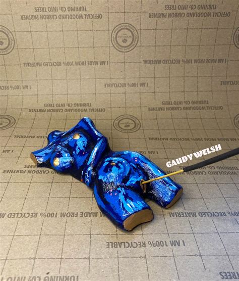 SONJA Handmade Nude Ceramic Naked Clay Incense Holder Etsy