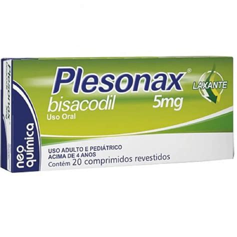 Plesonax 5mg 20 comprimidos revestidos Neo Química FSL Farma