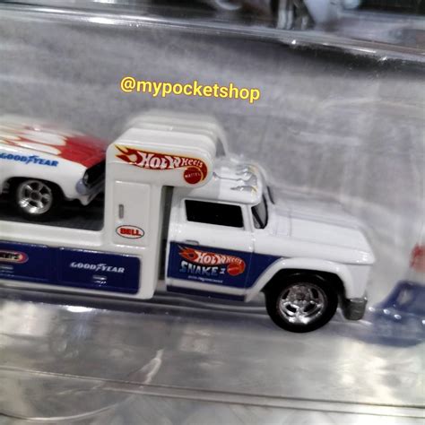 Hot Wheels 72 PLYMOUTH CUDA FUNNY CAR W RETRO RIG HAULER TRUCK 2022 Hotwheels 46 Team
