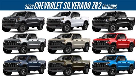 2023 Chevrolet Silverado 1500 ZR2 - All Color Options - Images