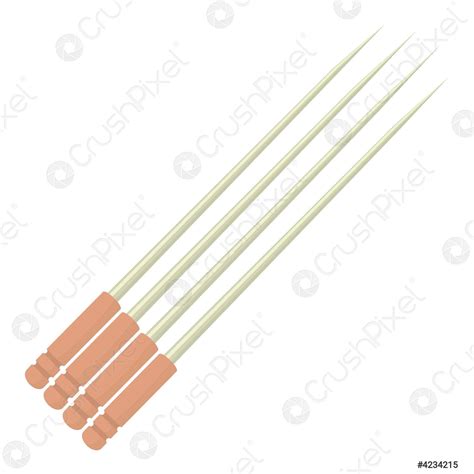 toothpick icon cartoon style stock vector  crushpixel