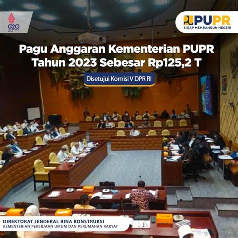 Pagu Anggaran Kementerian PUPR Tahun 2023 Sebesar Rp125 2 Triliun