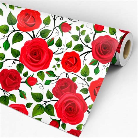 Papel De Parede Adesivo Floral Folhas Verdes Floresta Natureza Gf